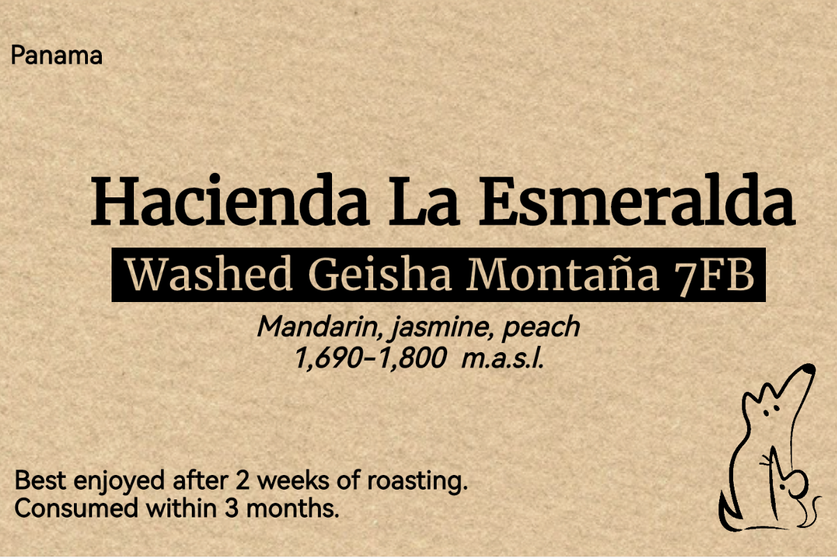 Panama Hacienda La Esmeralda - Washed Geisha Montaña 7FB [Competition lot]
